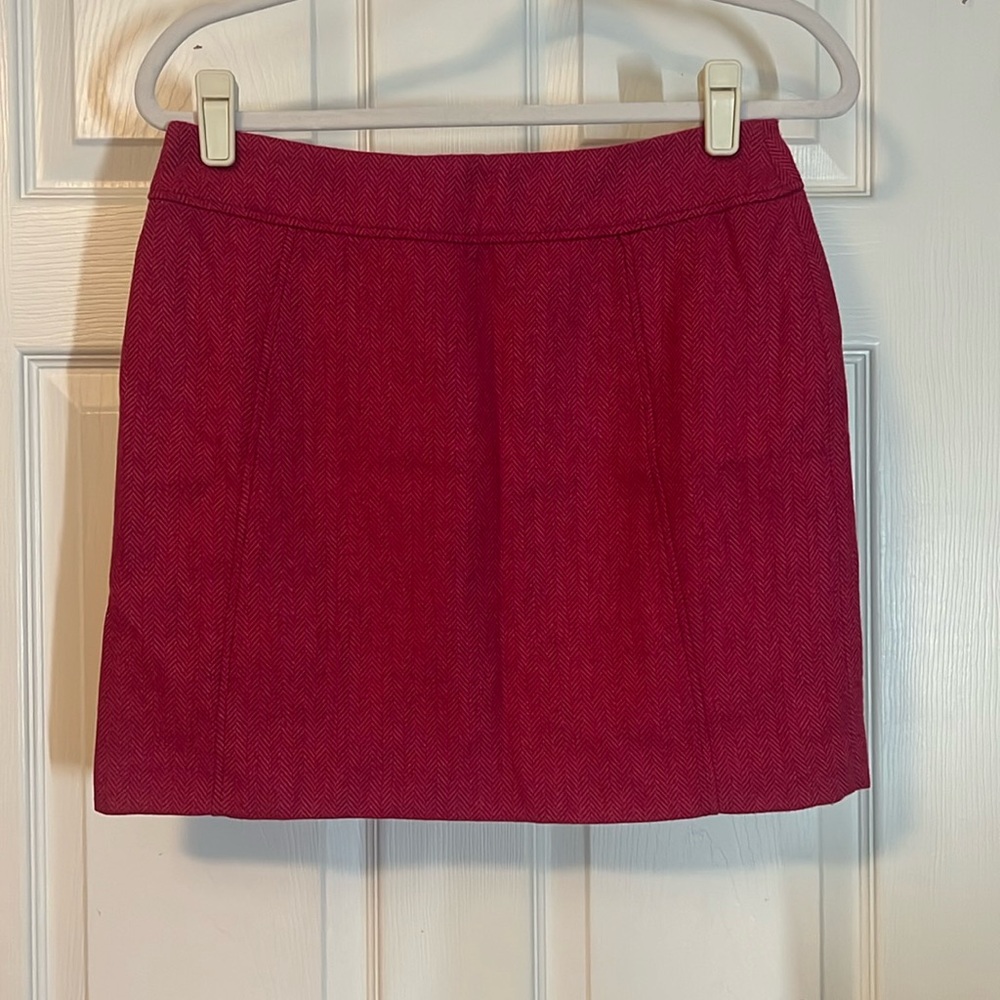 H&M Pink Tweed Skirt Size 8 NWT